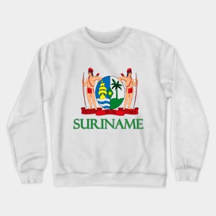 Suriname - Coat of Arms Design Crewneck Sweatshirt